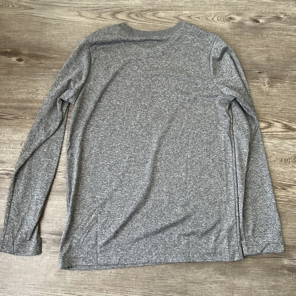 Nike Golf Camps Performance T Shirt Boys L Gray Long Sleeve